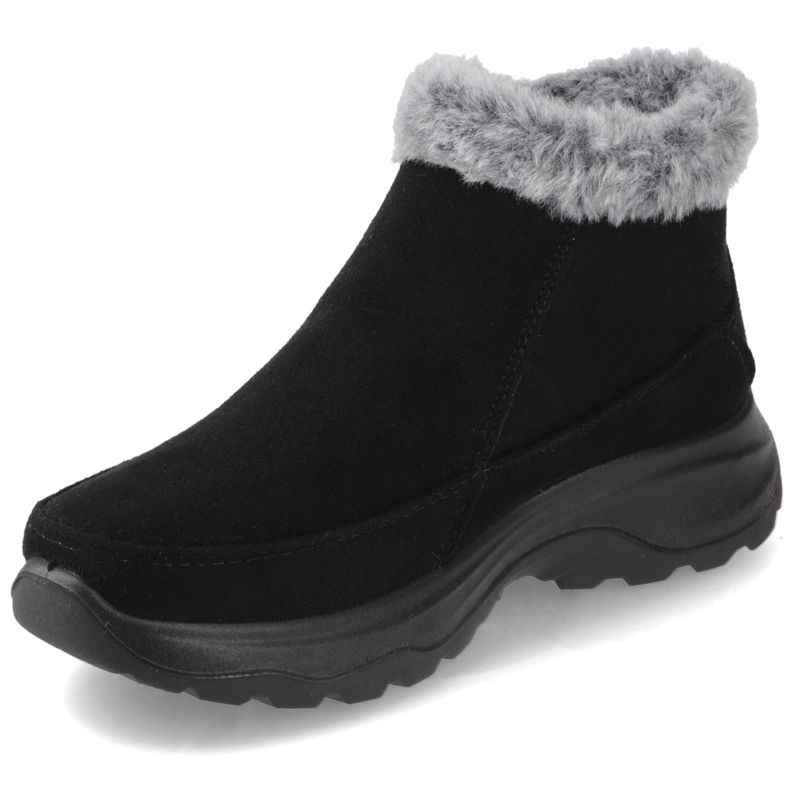 BOTIN NEGRO NEW WALK FORRADO GRIS - 3