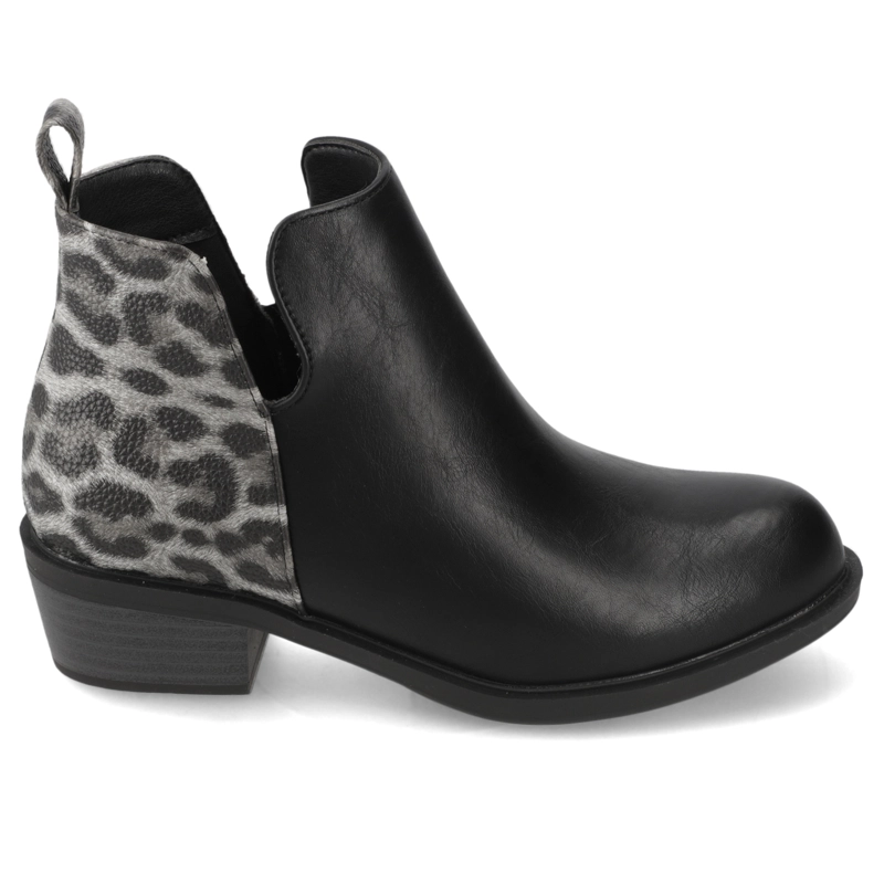 BOTIN NEGRO ANIMAL PRINT NEW WALK - 2