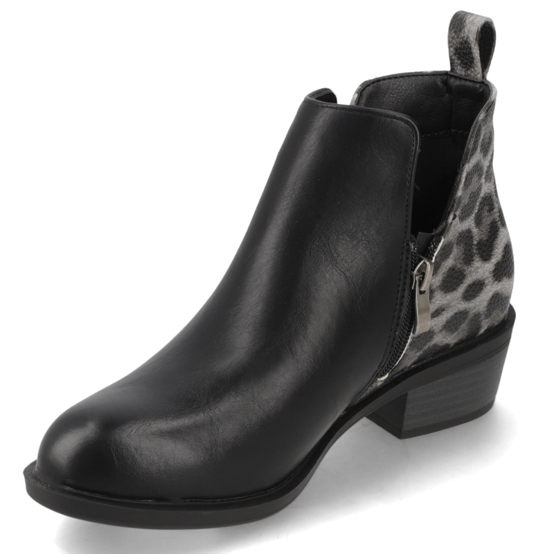 BOTIN NEGRO ANIMAL PRINT NEW WALK - 3