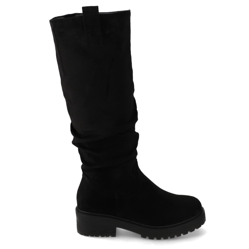 BOTA CAÑA ALTA FRUNCIDA  NEW WALK NEGRO - 2