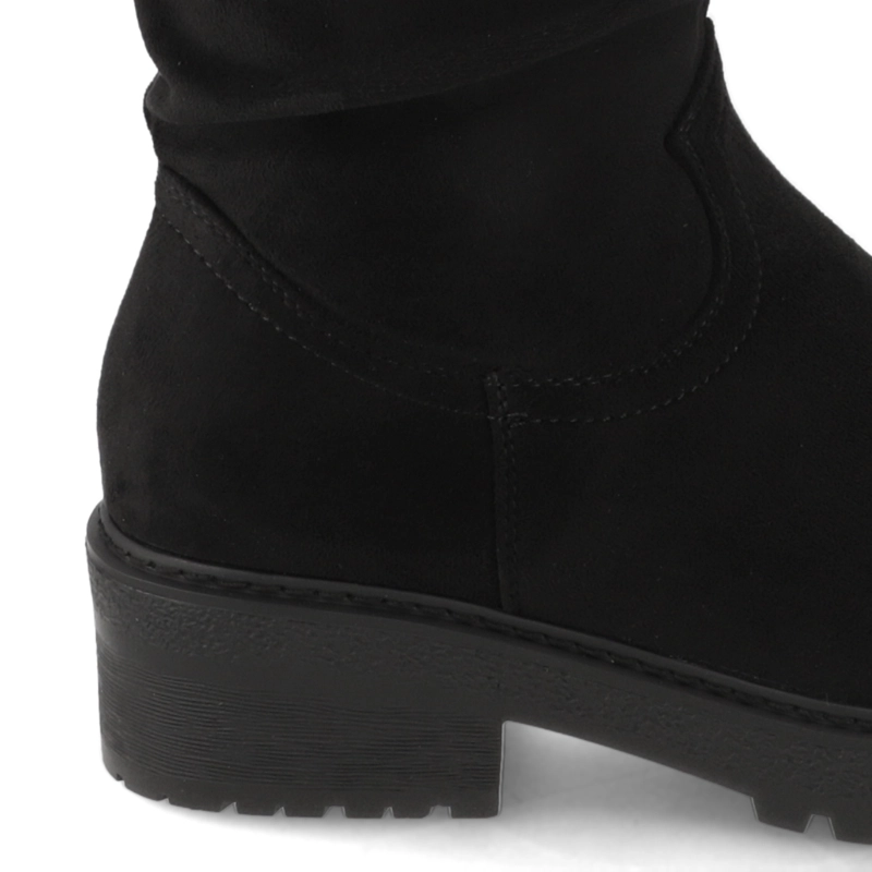 BOTA CAÑA ALTA FRUNCIDA  NEW WALK NEGRO - 6