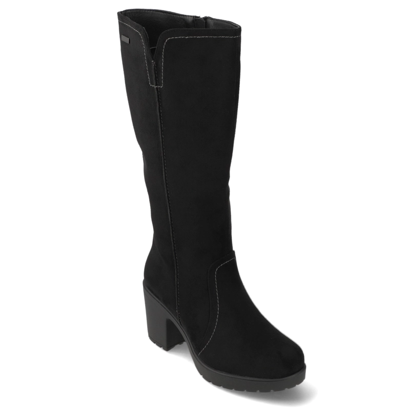 BOTA NEGRA TACO CUADRADO ALQUIMIA - 1