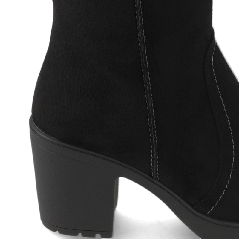 BOTA NEGRA TACO CUADRADO ALQUIMIA - 6