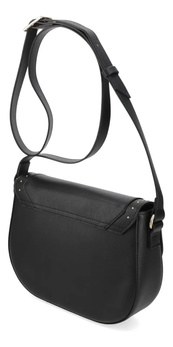 CARTERA BANDOLERA MUJER VIZZANO NEGRA CON DETALLES DE TACHAS - 4