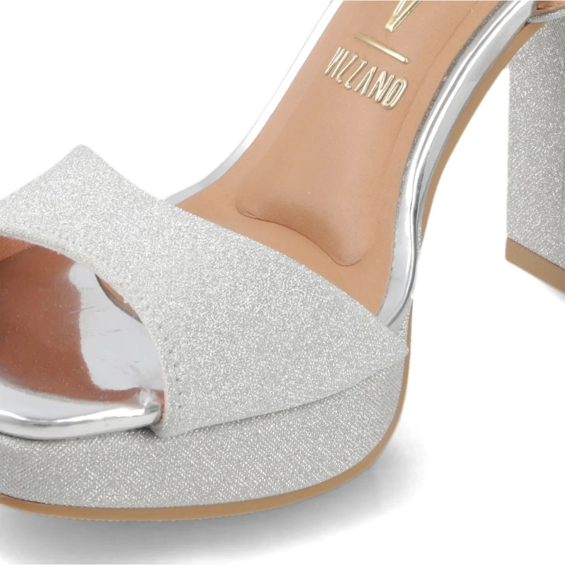 SANDALIA FIESTA TACO ANCHO PLATEADO VIZZANO MUJER - 7