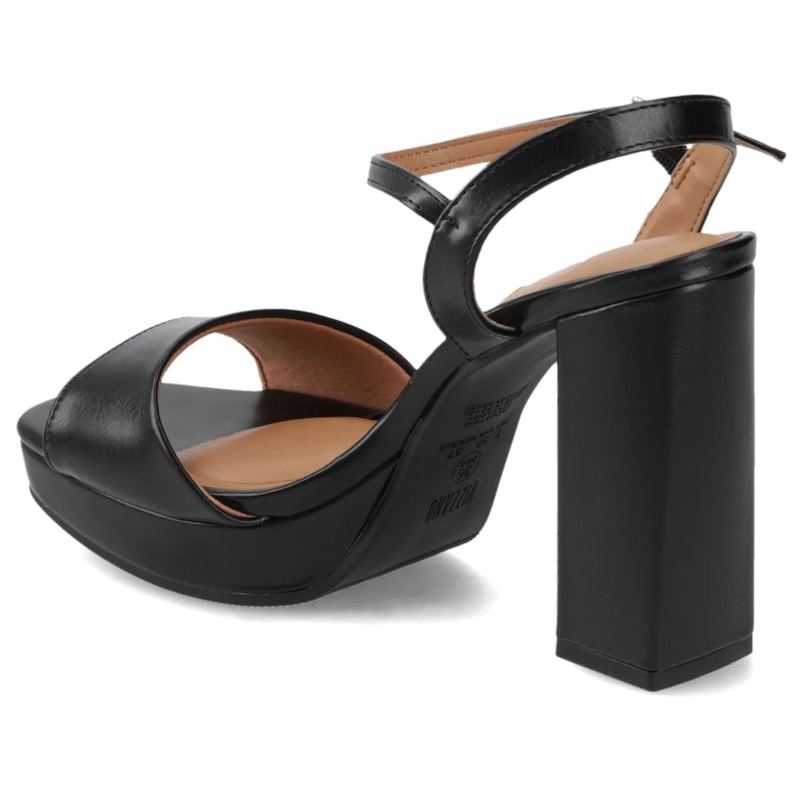 SANDALIA FIESTA TACO ANCHO NEGRO VIZZANO MUJER - 6