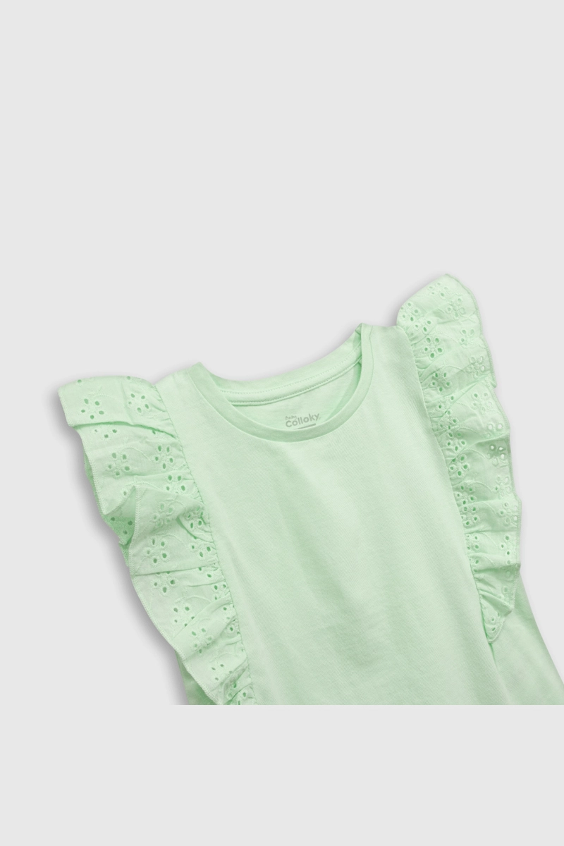 POLERA ALGODÓN NIÑA COLLOKY VERDE 54855 - 3