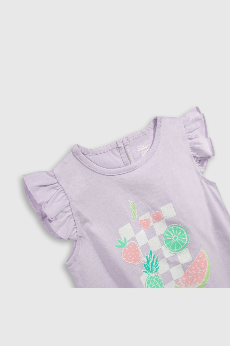 POLERA ALGODÓN NIÑA COLLOKY MORADO 54973 - 3