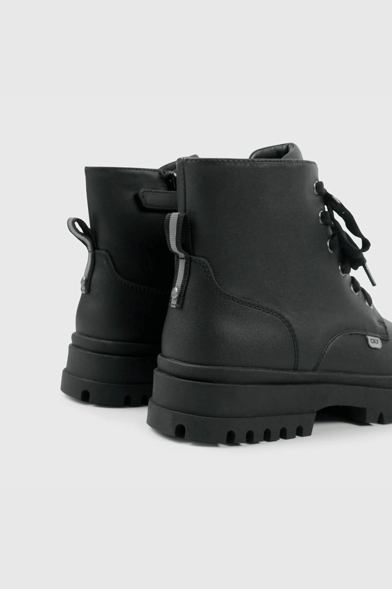 BOTIN ESCOLAR NEGRO CON PLATAFORMA Y CORDONES NIÑA 34 AL 41 - 5