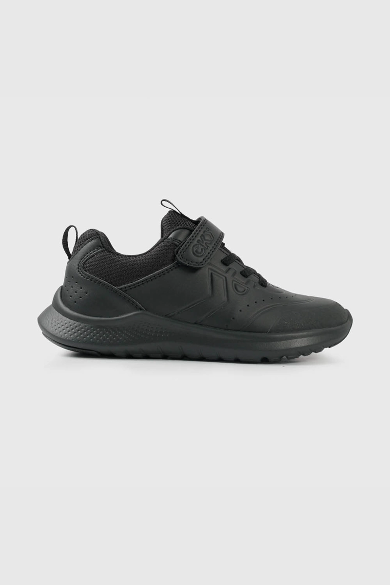 ZAPATILLA ESCOLAR NEGRA UNISEX CON VELCRO JUNIOR - 2