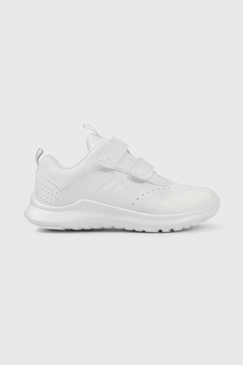 ZAPATILLA ESCOLAR BLANCA CON VELCRO UNISEX - 2