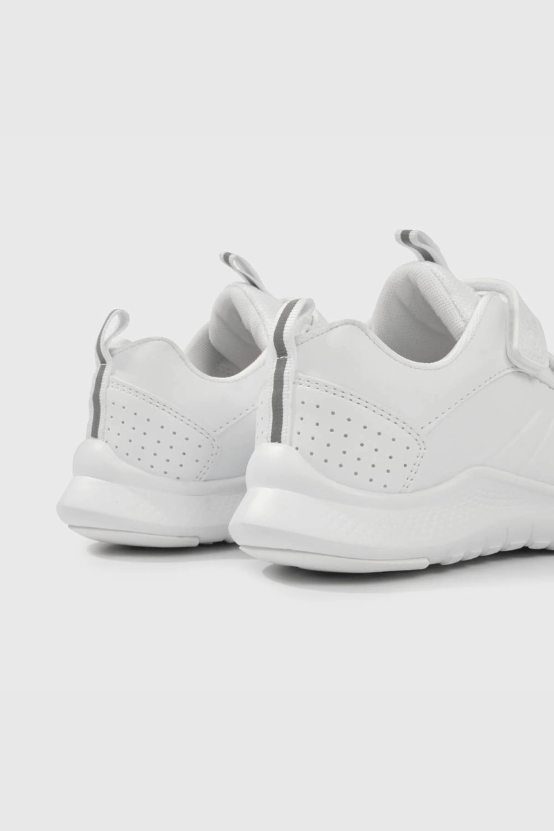 ZAPATILLA ESCOLAR BLANCA CON VELCRO UNISEX - 5