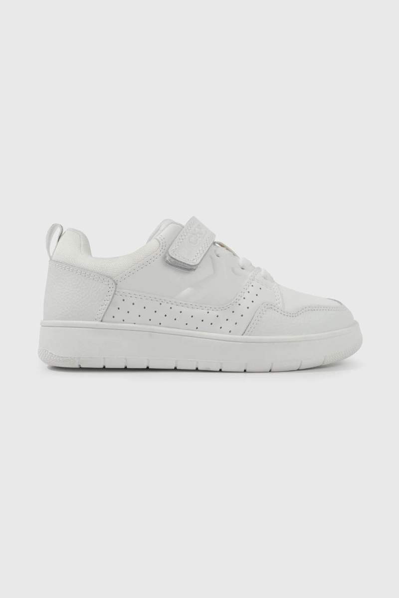 ZAPATILLA ESCOLAR BLANCA CON VELCRO UNISEX JUNIOR - 2