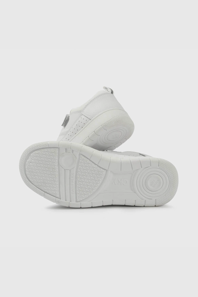 ZAPATILLA ESCOLAR BLANCA CON VELCRO UNISEX JUNIOR - 3