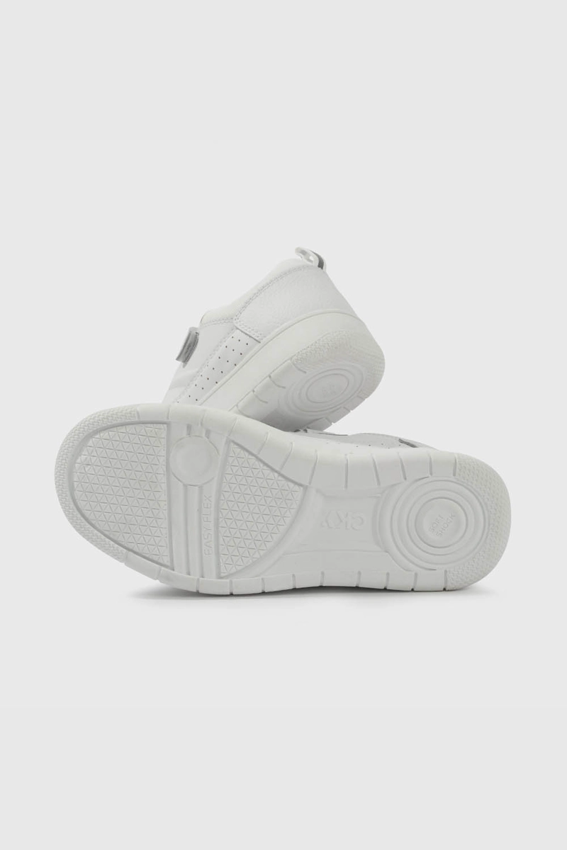 ZAPATILLA ESCOLAR BLANCA CON VELCRO UNISEX JUNIOR - 3