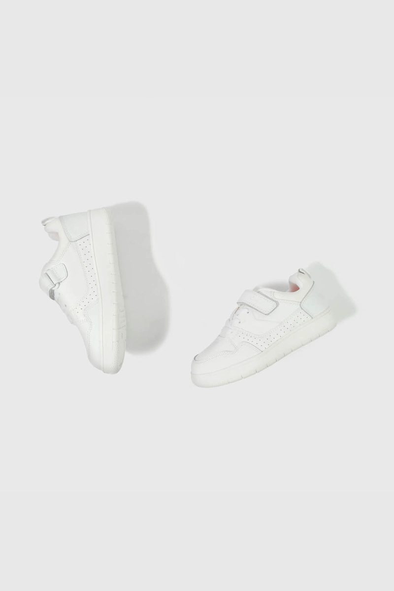 ZAPATILLA ESCOLAR BLANCA CON VELCRO UNISEX JUNIOR - 4