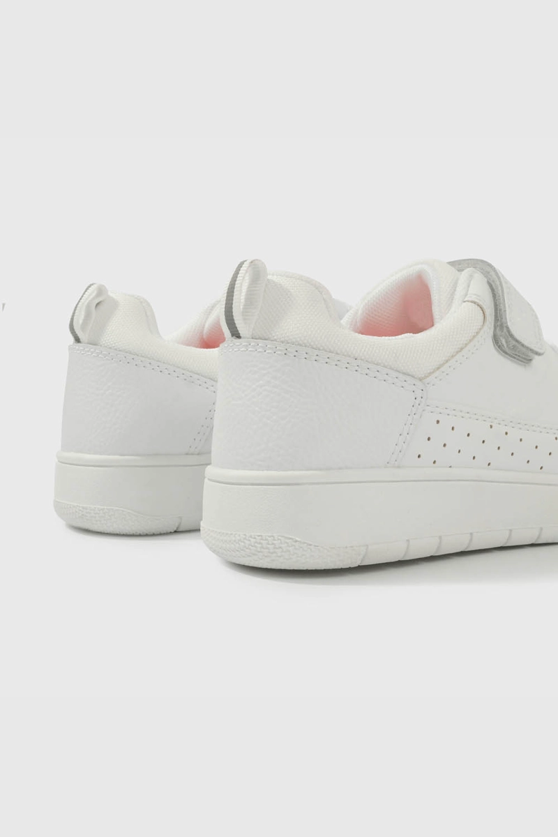 ZAPATILLA ESCOLAR BLANCA CON VELCRO UNISEX JUNIOR - 5