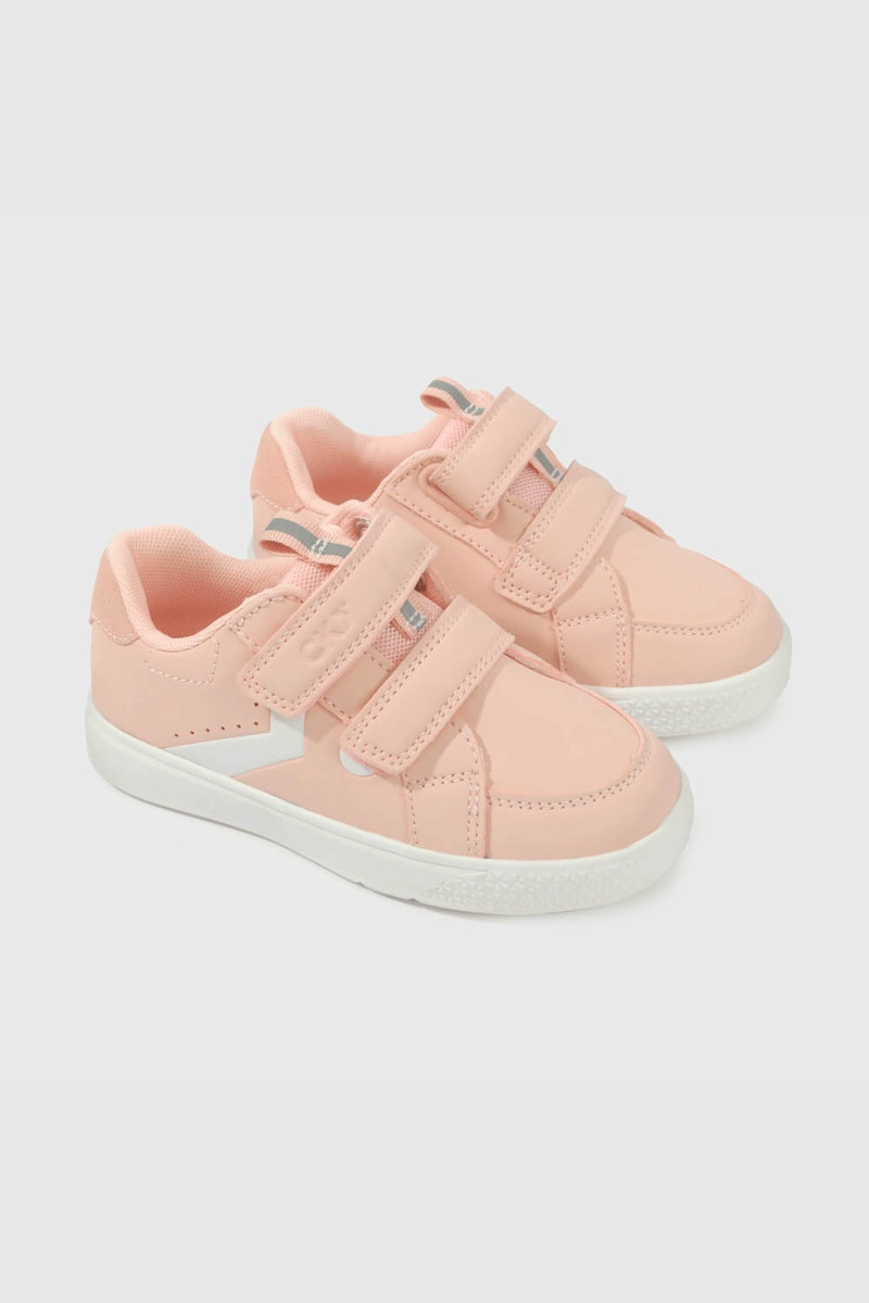 ZAPATILLA ROSADA CON VELCRO - 1