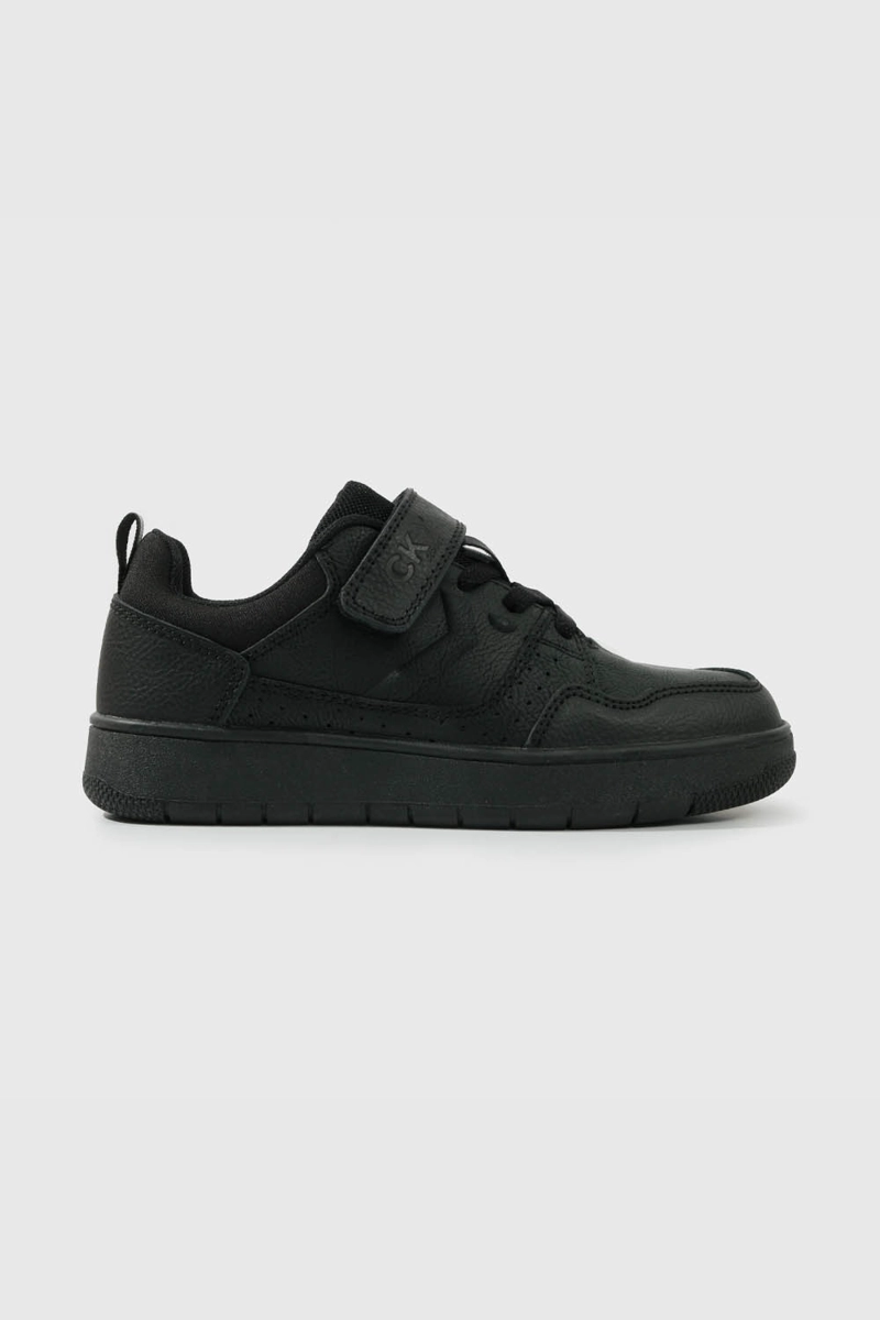ZAPATILLA ESCOLAR UNISEX NEGRA CON VELCRO JUNIOR - 2