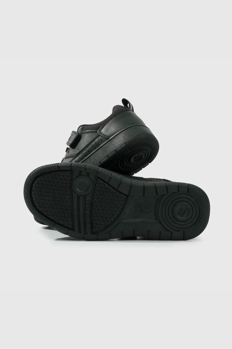 ZAPATILLA ESCOLAR UNISEX NEGRA CON VELCRO JUNIOR - 3
