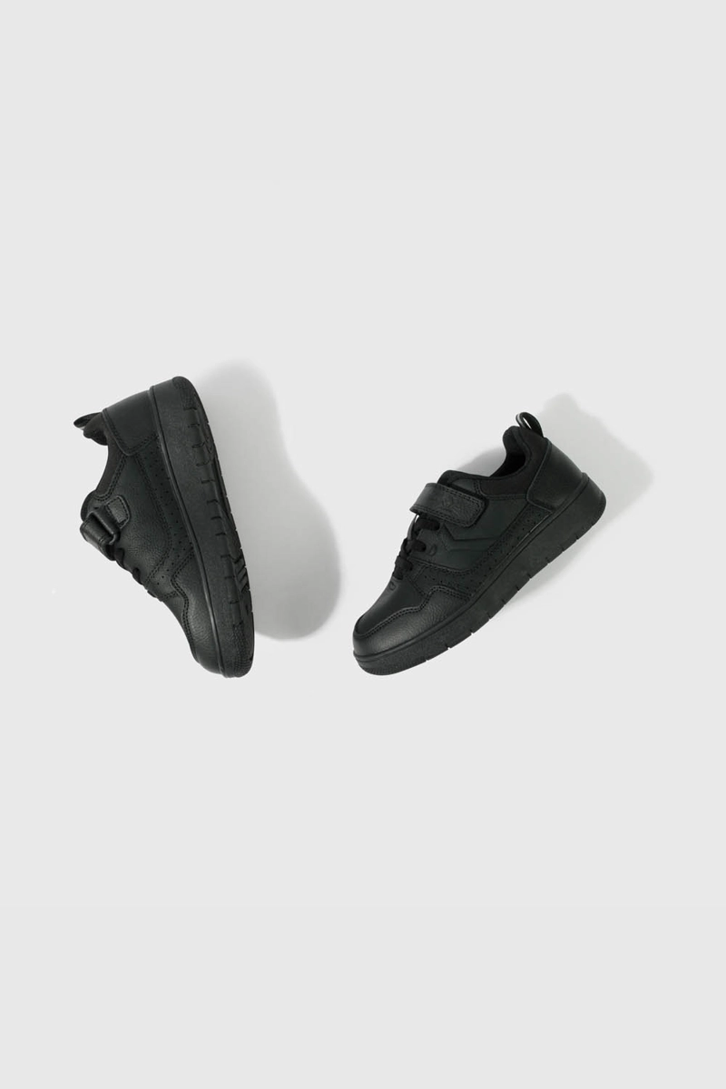 ZAPATILLA ESCOLAR UNISEX NEGRA CON VELCRO JUNIOR - 4
