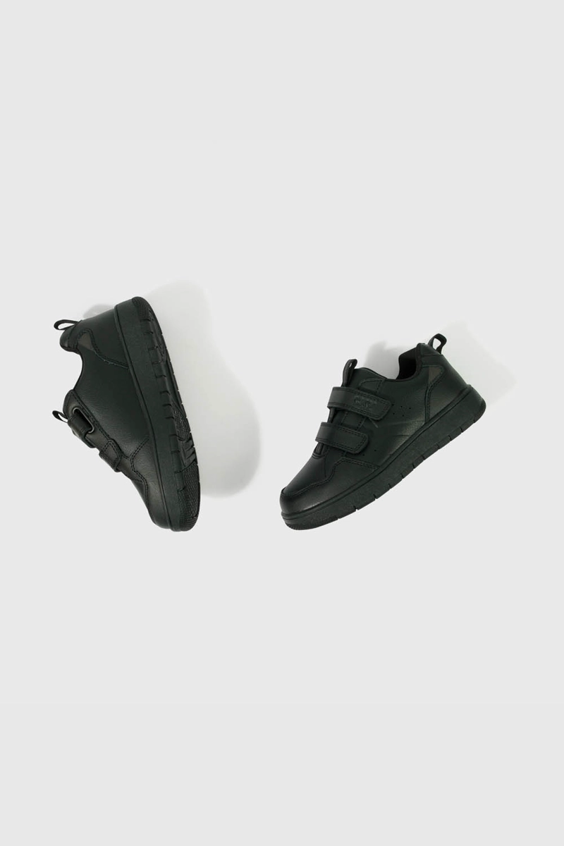 ZAPATILLA ESCOLAR NEGRA CON VELCRO UNISEX JUNIOR - 4
