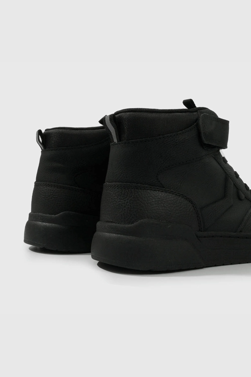 ZAPATILLA ESCOLAR NEGRA CAÑA ALTA UNISEX - 5