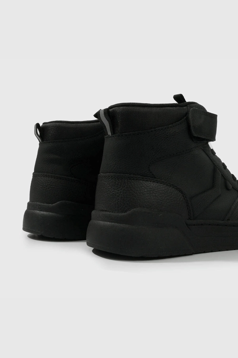 ZAPATILLA ESCOLAR NEGRA CAÑA ALTA UNISEX - 5