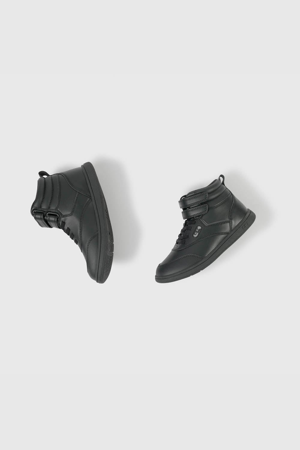 ZAPATILLA ESCOLAR NEGRA CAÑA ALTA CON VELCRO NIÑA 30 AL 41 - 4