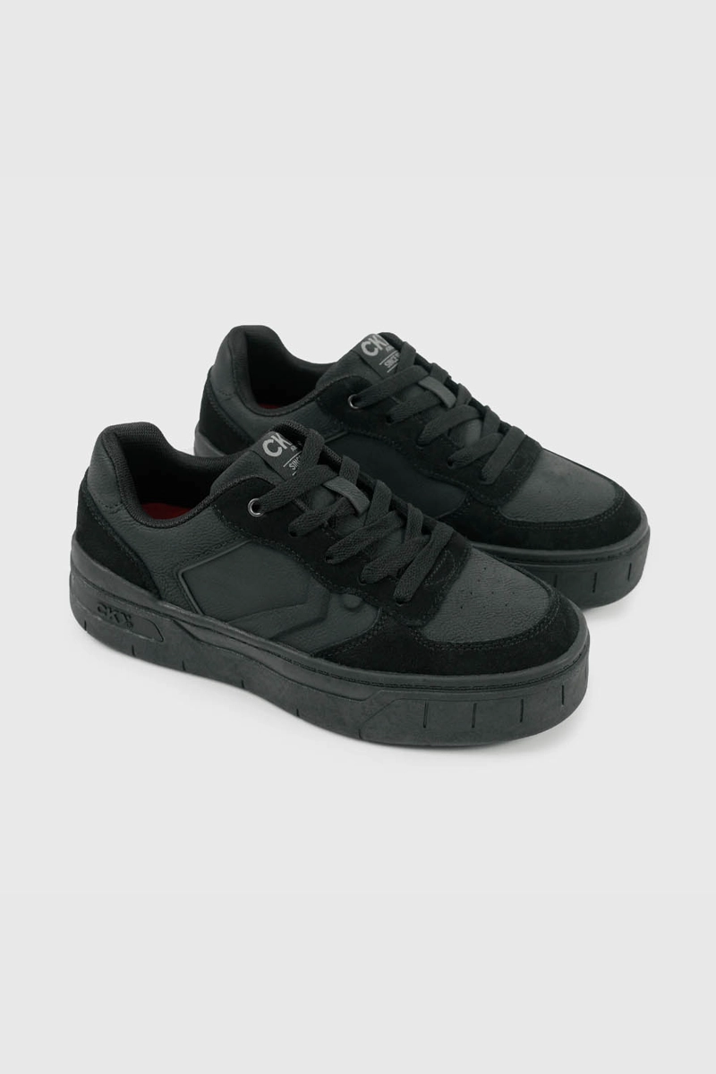 ZAPATILLAS ESCOLAR NEGRA CON PLATAFORMA NIÑA 34 AL 41 - 1