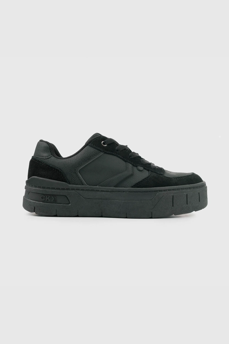 ZAPATILLAS ESCOLAR NEGRA CON PLATAFORMA NIÑA 34 AL 41 - 2