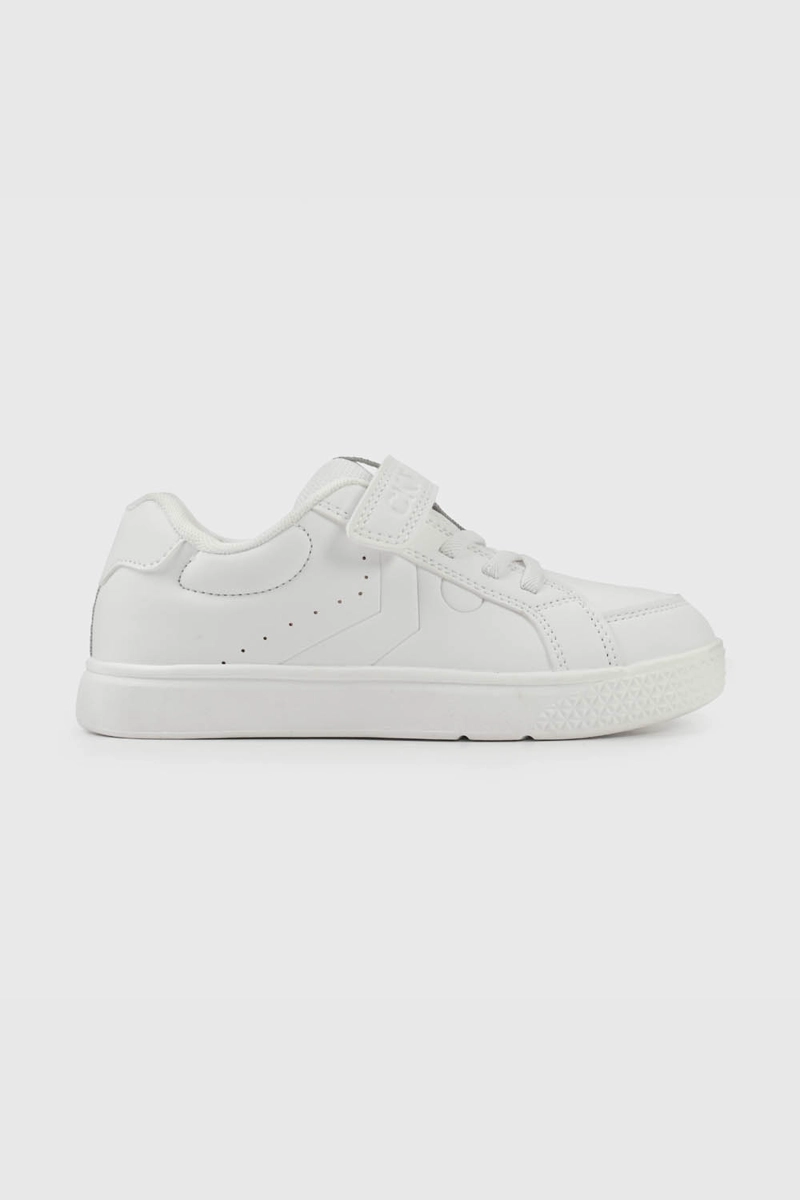 ZAPATILLA ESCOLAR BLANCA CON VELCRO - 2