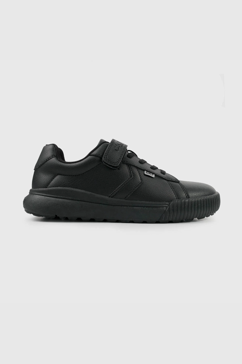 ZAPATILLA ESCOLAR NEGRA PARA NIÑO CON VELCRO SENIOR - 2