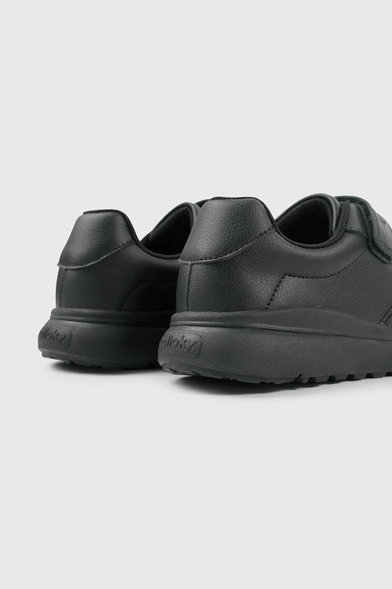 ZAPATILLA ESCOLAR NEGRA PARA NIÑO CON VELCRO SENIOR - 5