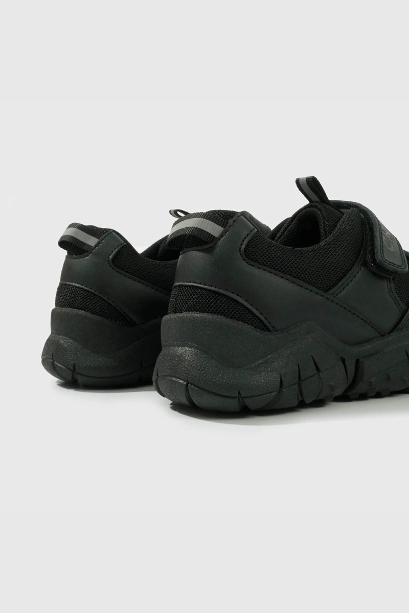ZAPATO ESCOLAR NEGRO CON VELCRO - 5