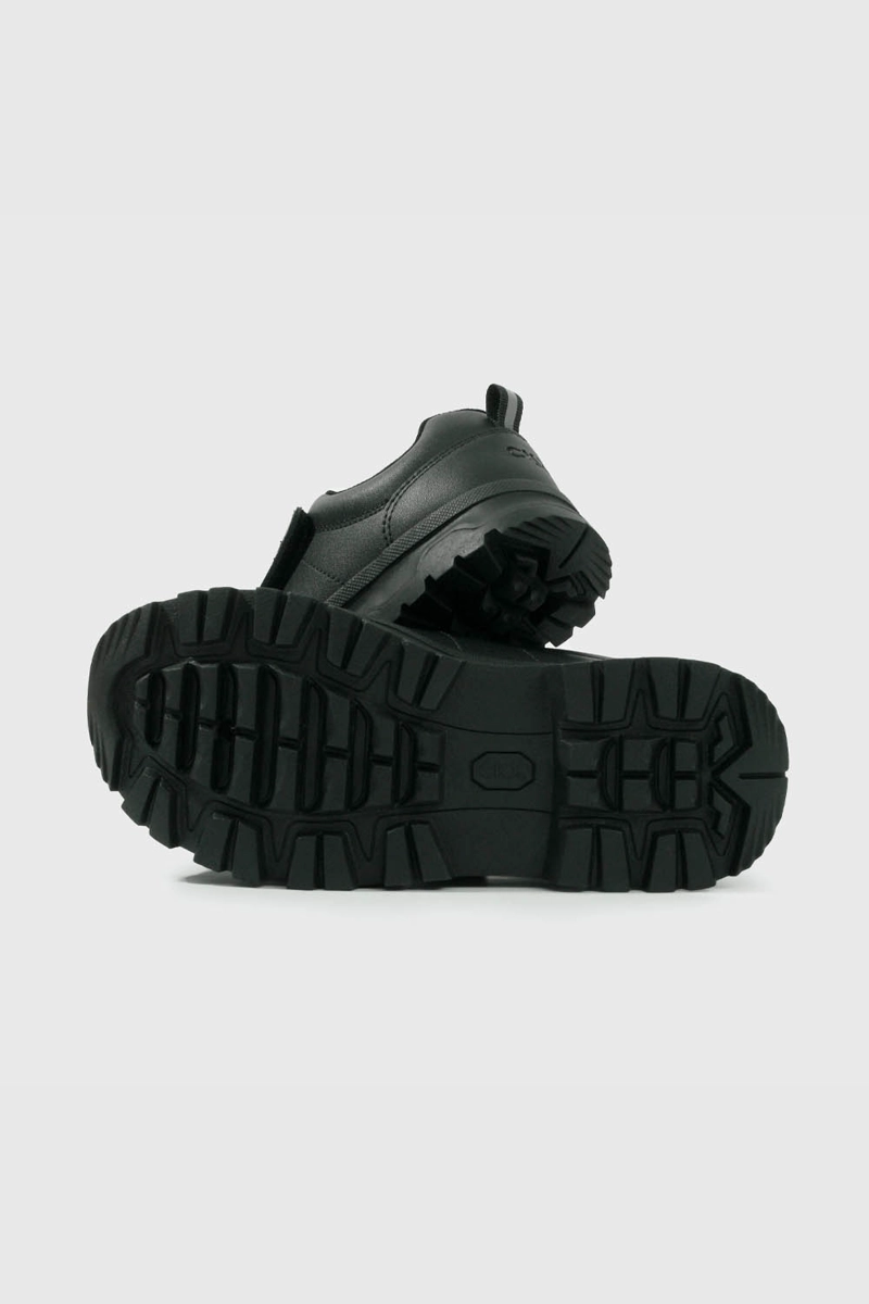 ZAPATO ESCOLAR NEGRO DE CUERO CON VELCRO - 3