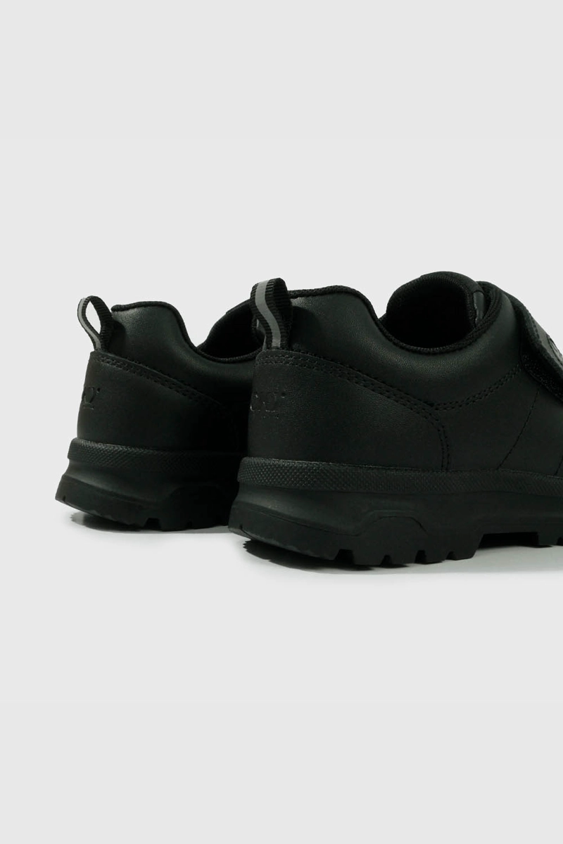 ZAPATO ESCOLAR NEGRO DE CUERO CON VELCRO - 5