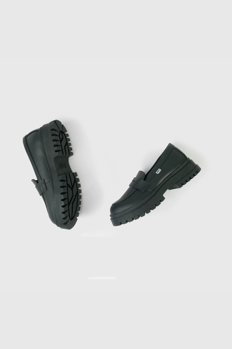 MOCASIN ESCOLAR NEGRO CON PLATAFORMA - 4