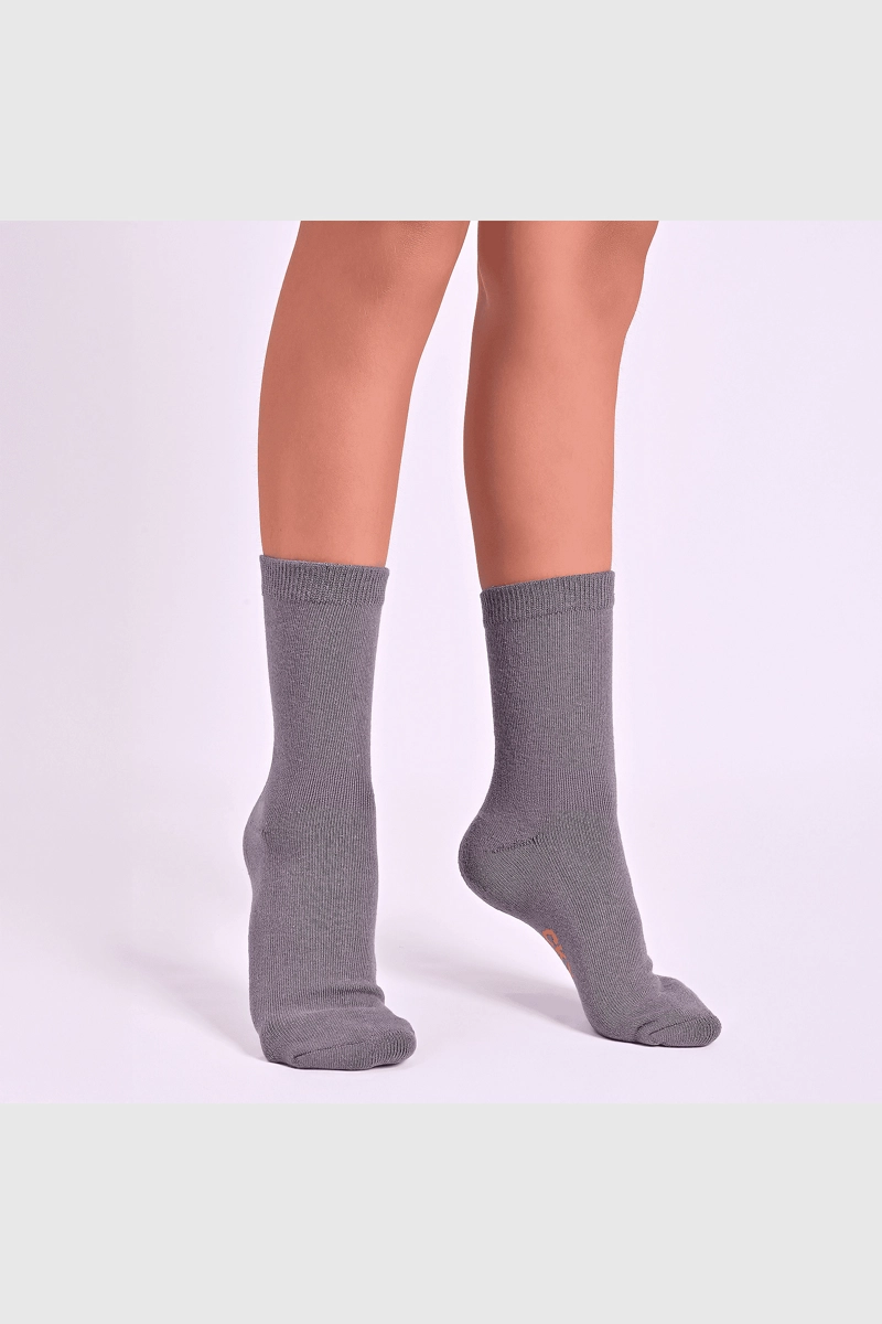 PACK X3 CALCETIN DEPORTIVO ESCOLAR GRIS UNISEX 26 AL 29 - 2