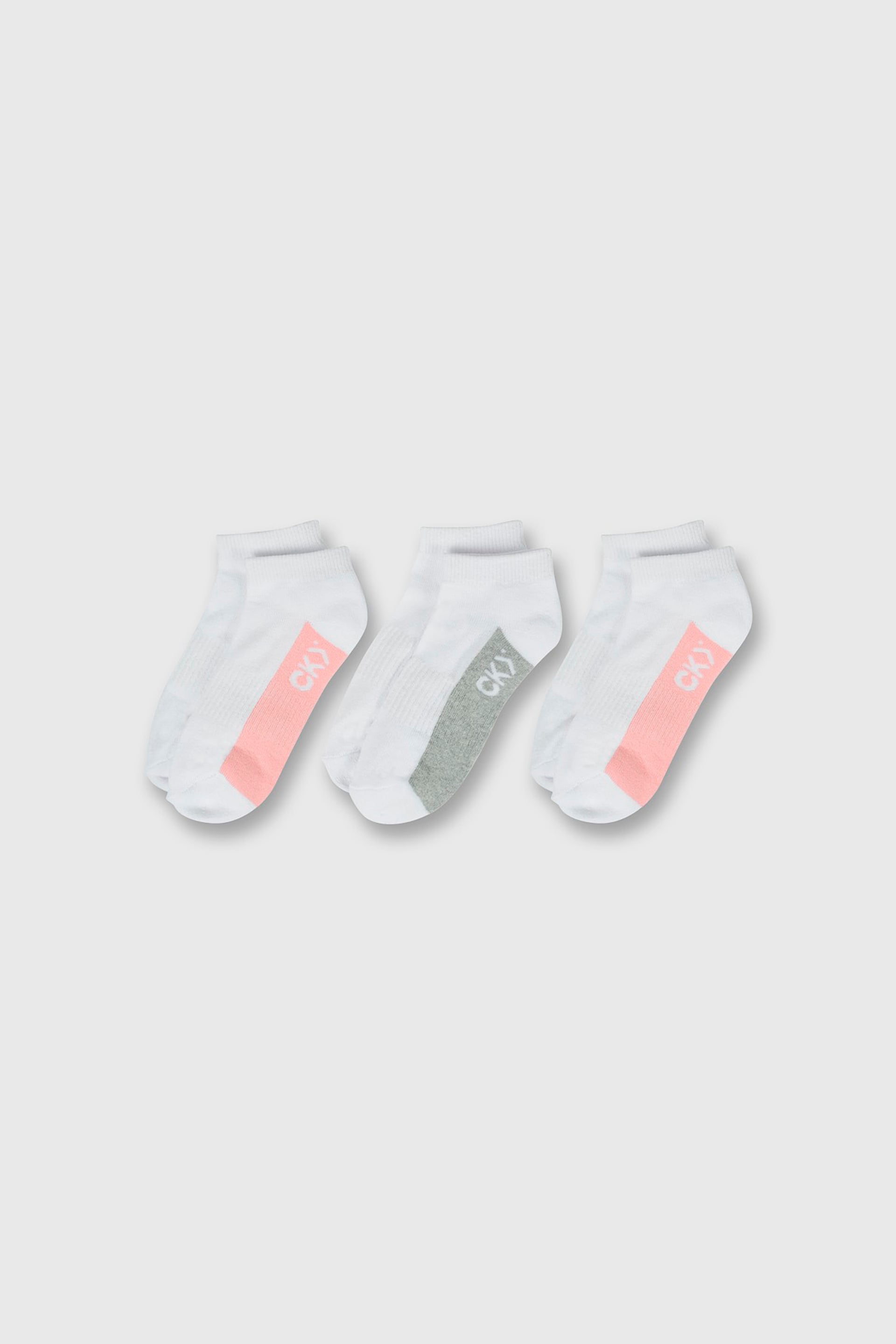 PACK 3 CALCETINES CORTOS ESCOLAR BLANCO NIÑA - 1