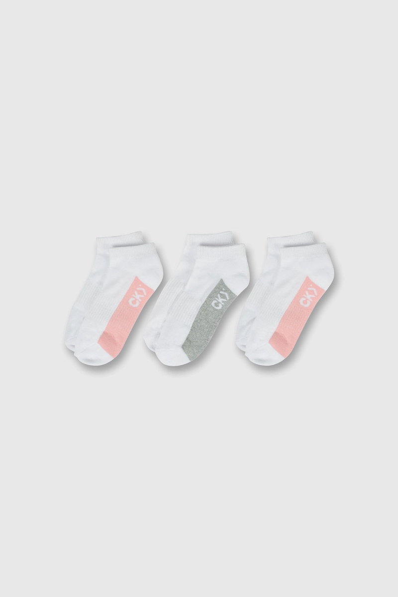 PACK 3 CALCETINES CORTOS ESCOLAR BLANCO NIÑA - 1