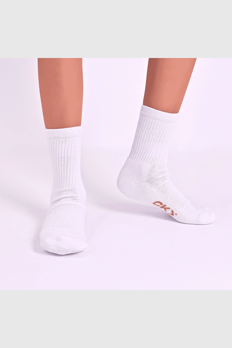 CALCETIN DEPORTIVO ESCOLAR BLANCO UNISX - 2