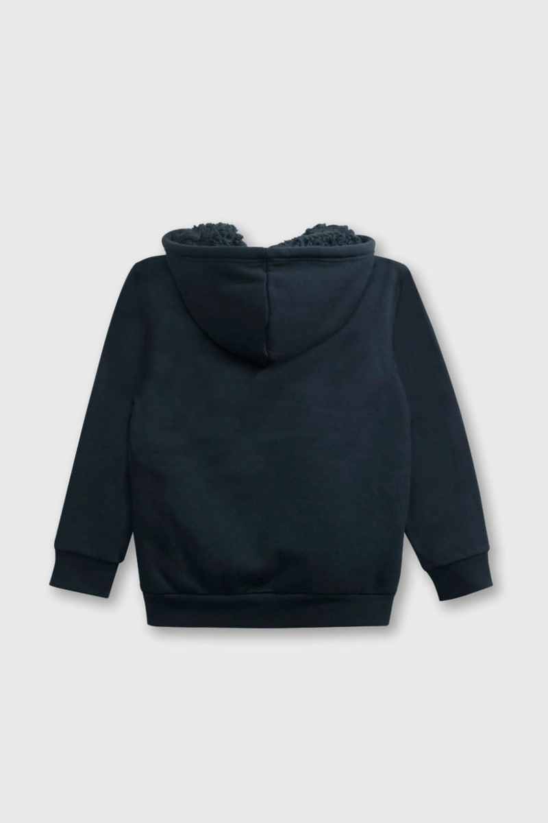 POLERON ESCOLAR AZUL UNISEX PARA EL COLEGIO ABRIGADO - 2