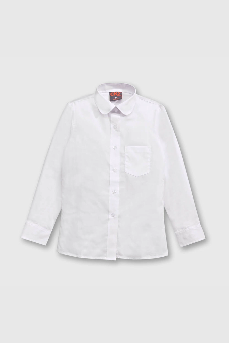 BLUSA ESCOLAR COLLOKY BLANCA NIÑA TALLA 6A A 16A - 1