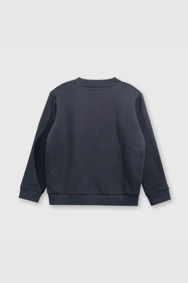 POLERON ESCOLAR AZUL UNISEX ABRIGADO PARA EL COLEGIO - 2