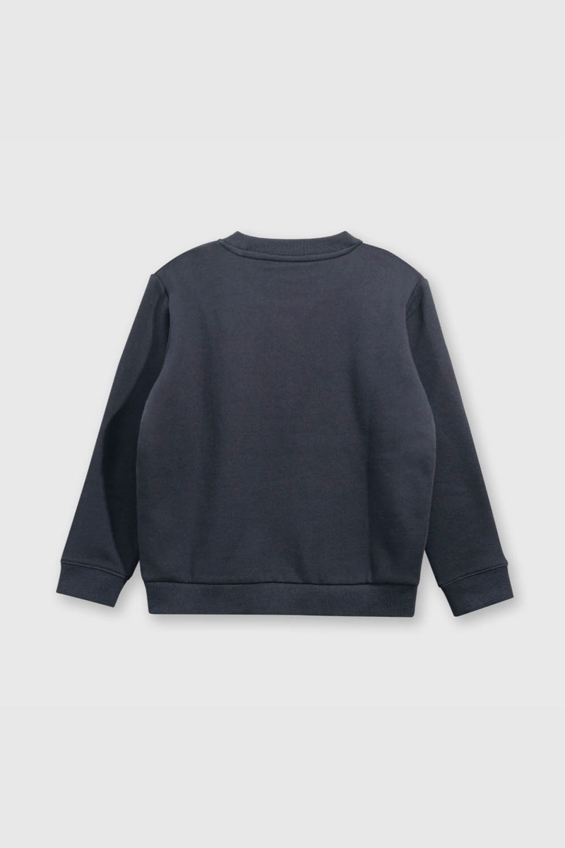 POLERON ESCOLAR AZUL UNISEX ABRIGADO PARA EL COLEGIO - 2