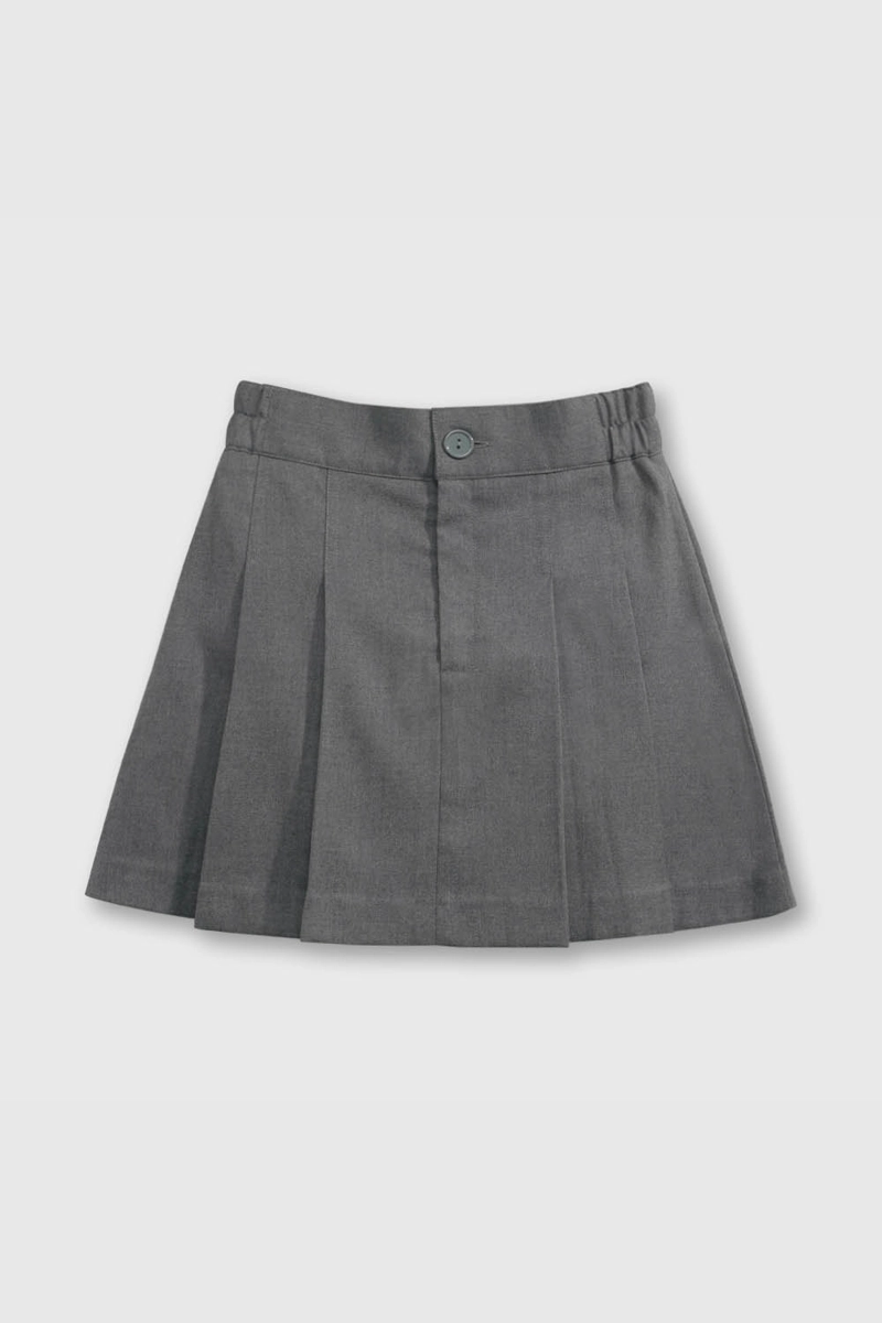FALDA ESCOLAR GRIS - LIBERTAD Y ESTILO PARA TU NIÑA - 2