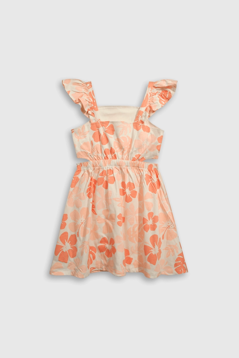 VESTIDO ALGODÓN NIÑA COLLOKY NARANJO 55631 - 2