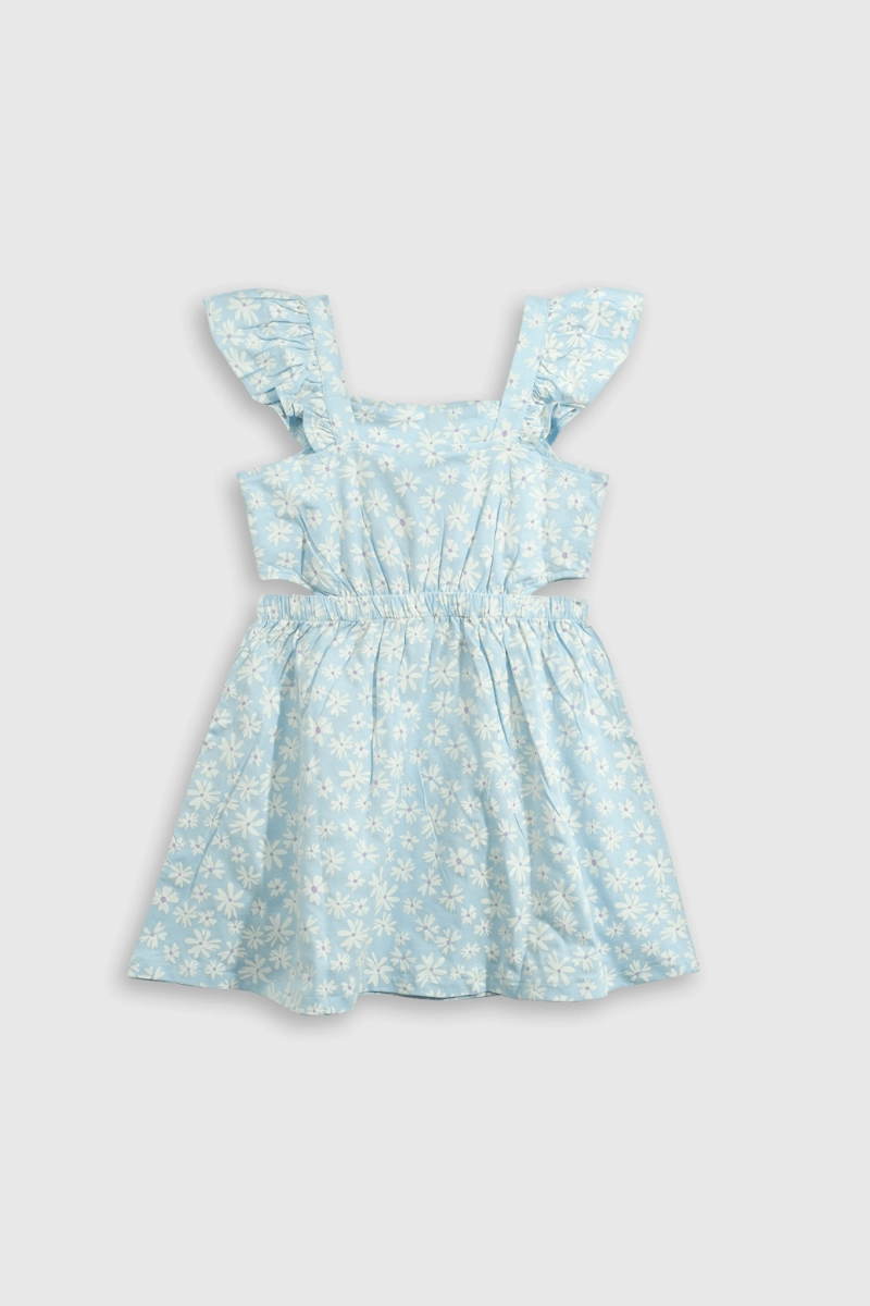 VESTIDO ALGODÓN NIÑA COLLOKY CELESTE 55303 - 2