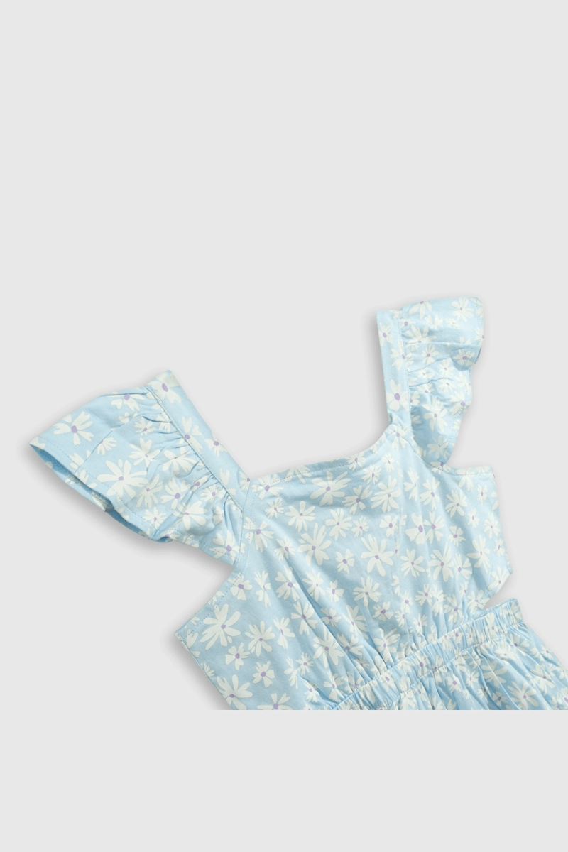 VESTIDO ALGODÓN NIÑA COLLOKY CELESTE 55303 - 3